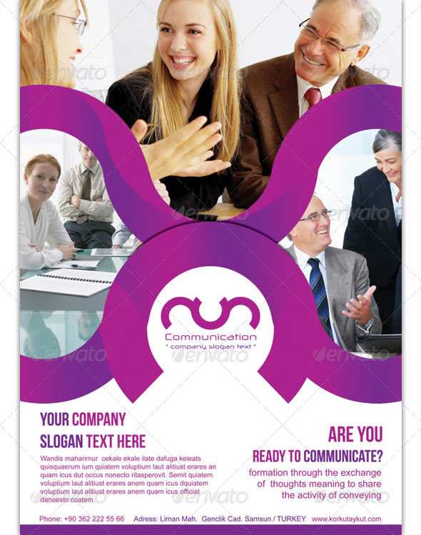 Communication Corporate Flyer Template