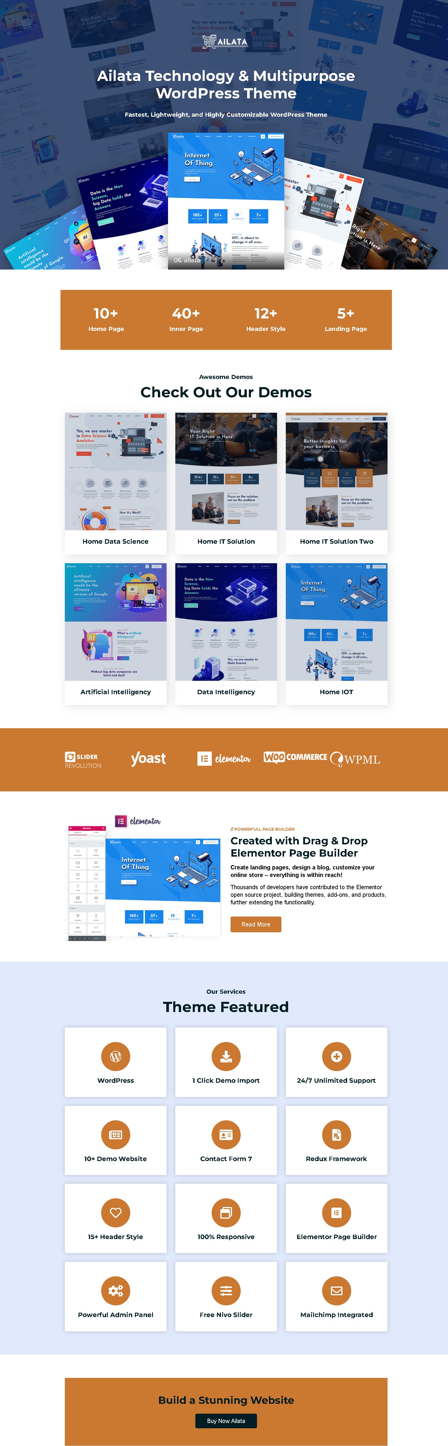 Ailata   iot  data science  machine learning wordpress theme