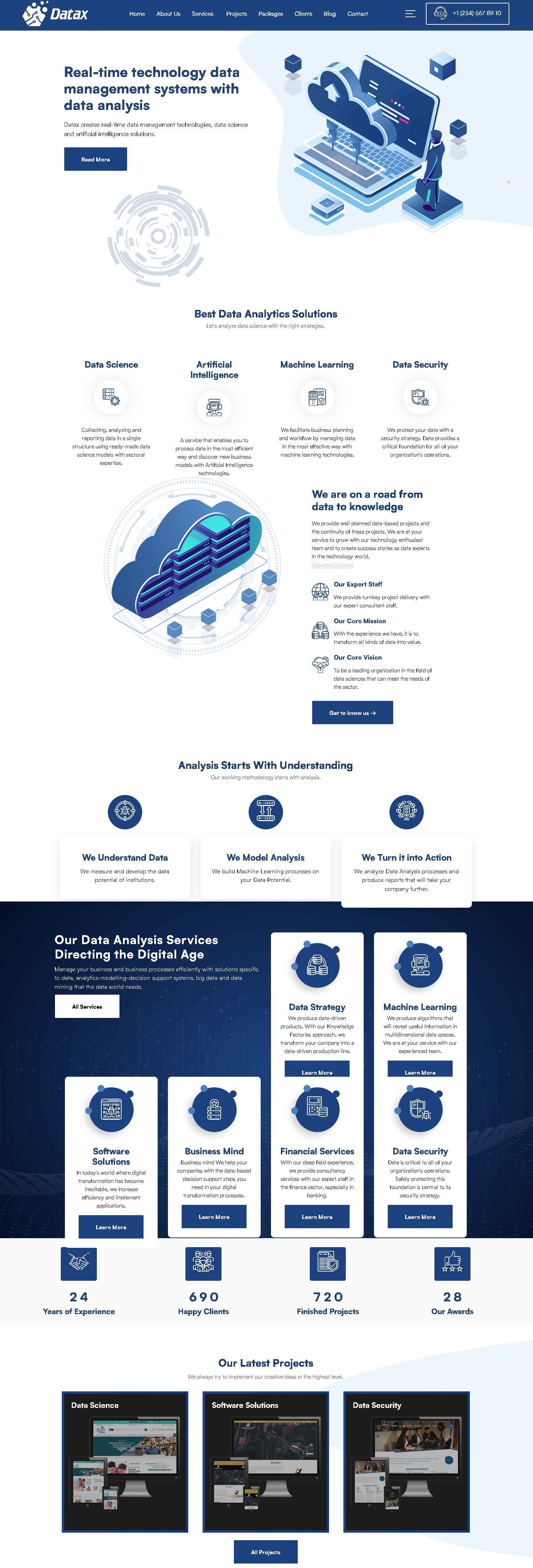 Datax   data science  machine learning wordpress theme