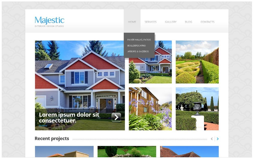 Image | lavish exterior design website templates | entheosweb Image