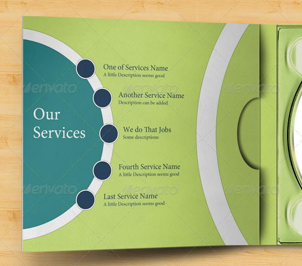 Clean CD Case Template