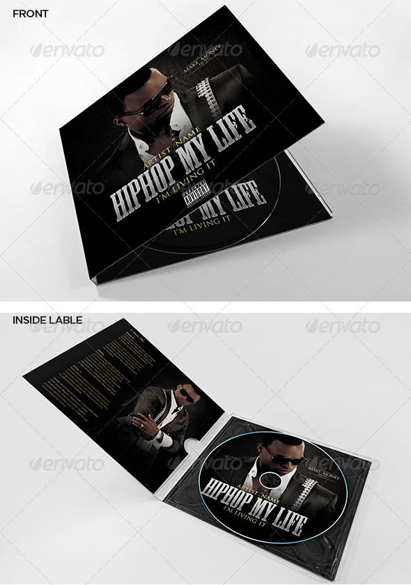 Hip Hop My Life CD Cover Template