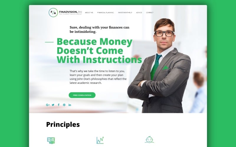 Finadvision inc website template 58720 0 original