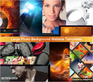 Large Photo Background Website Templates