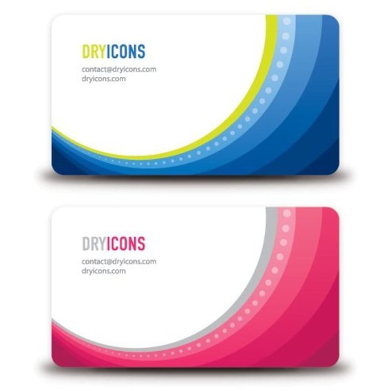 Large 2x abstract business cards