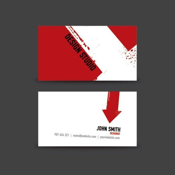 Large 2x business card design