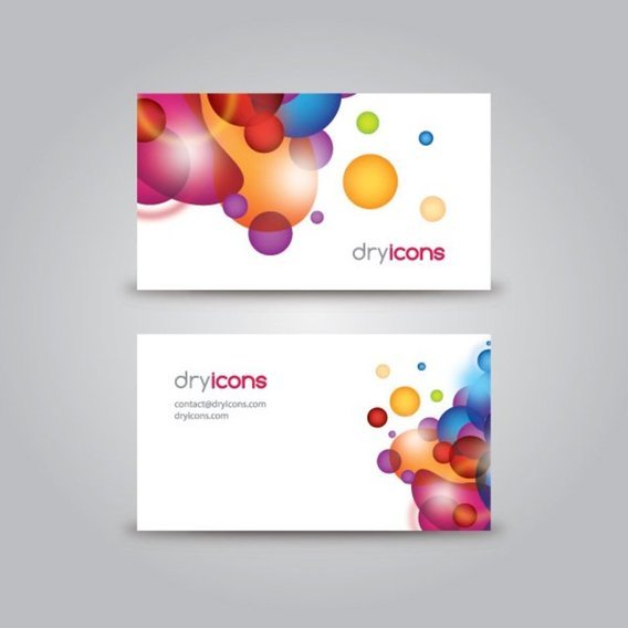 Large 2x business card template