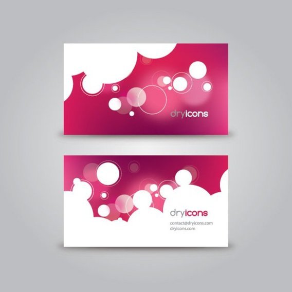 Large 2x pinky business card
