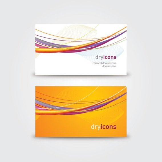 Large 2x vector business card