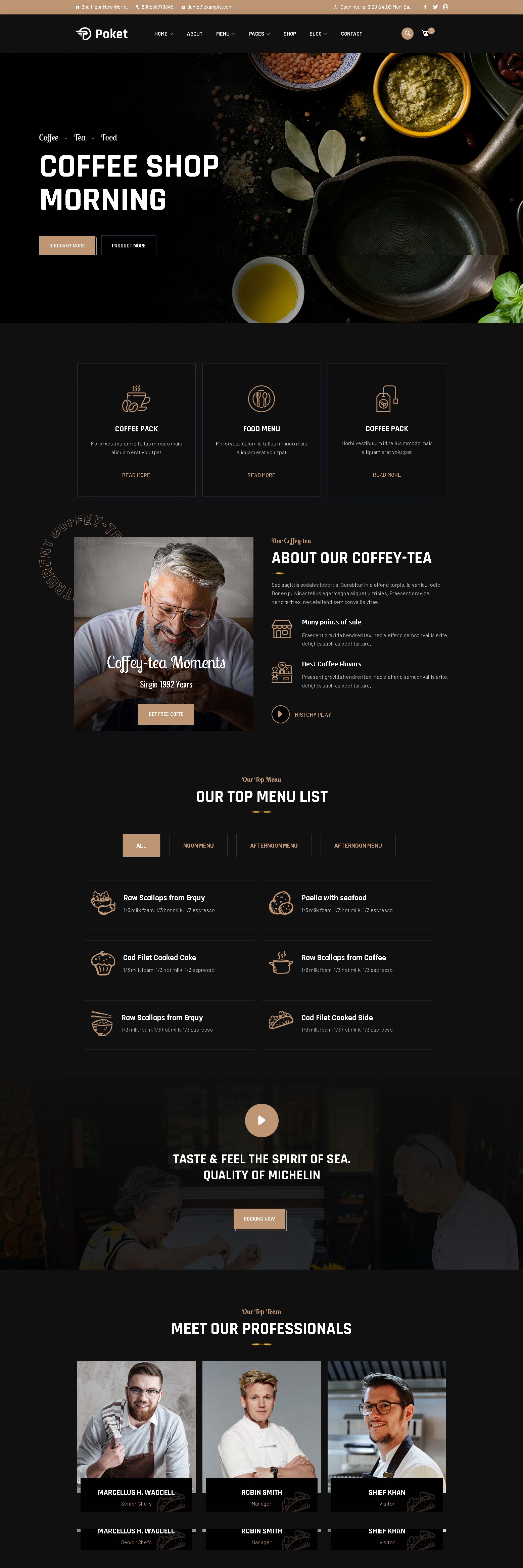 Poket   restaurant responsive wordpress theme