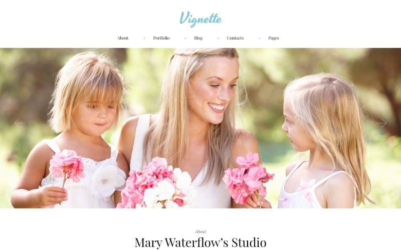 Vignette family photographer  portfolio wordpress theme 62019 0 original