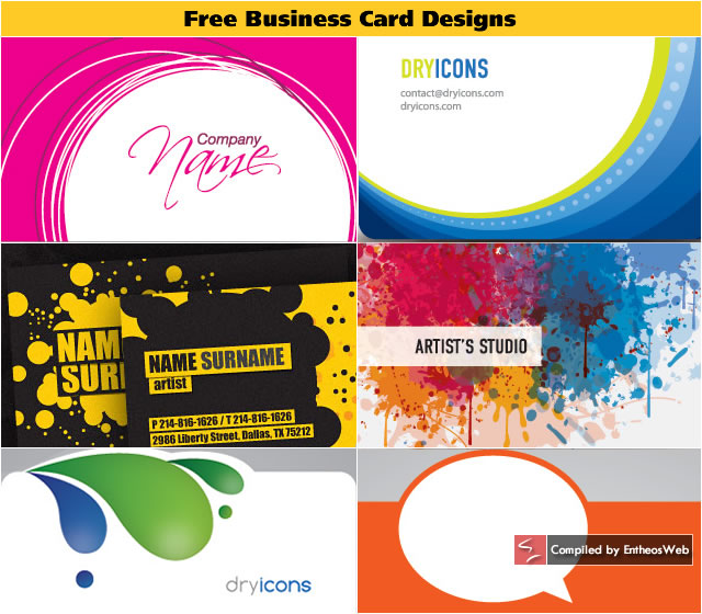 Free business card designs