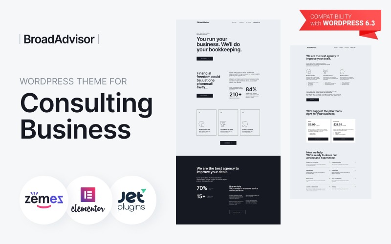 Broadadvisor wordpress theme for consulting business 44910 5 original