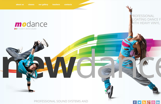 Template 45859 - To Dance Website Template
