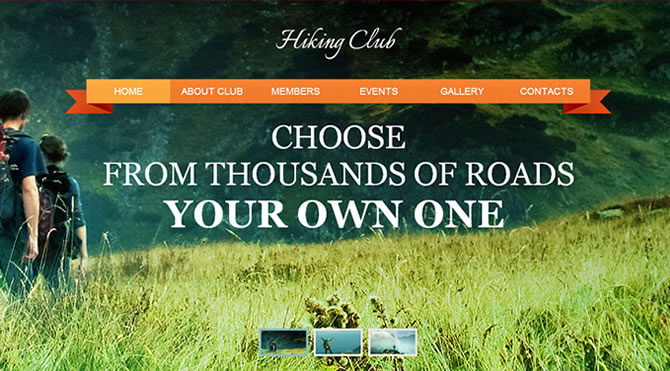 Template 46472 - Hiking Club Moto CMS HTML Template