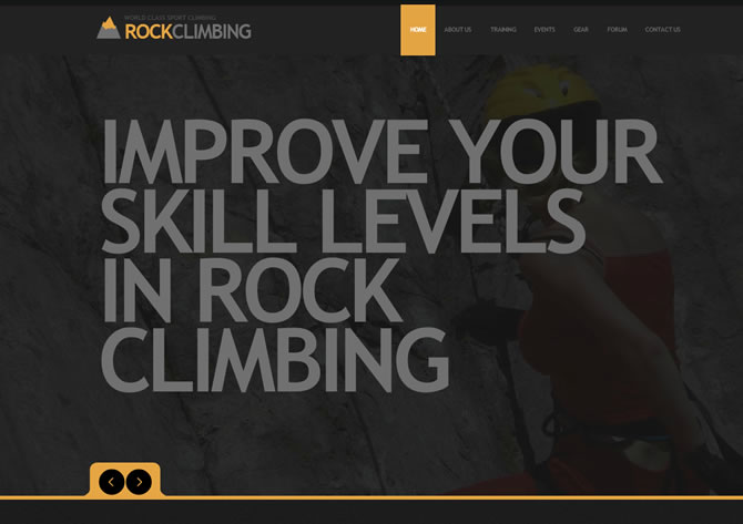 Template 44800 - Climbing Alpinist Flash CMS Template