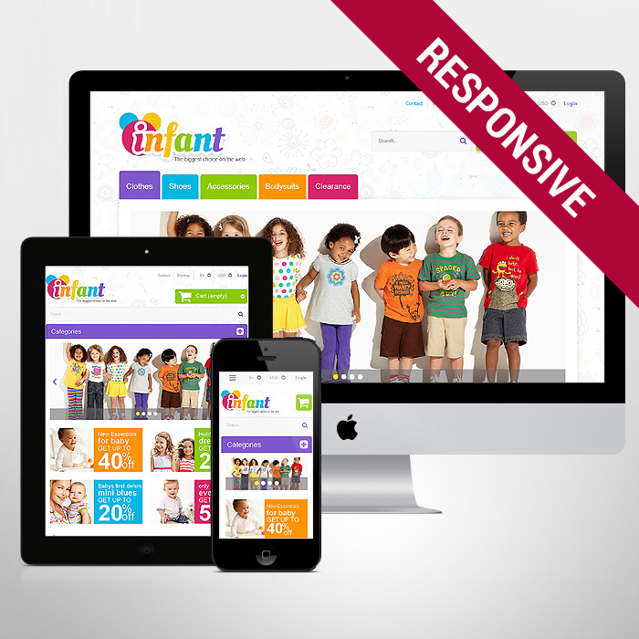 Template 47522 - Infant Baby Responsive PrestaShop Theme