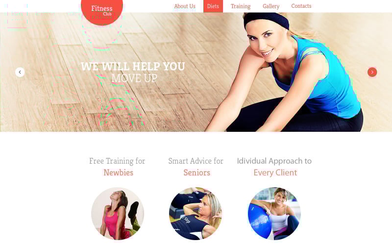 Fitness responsive website template 47546 original