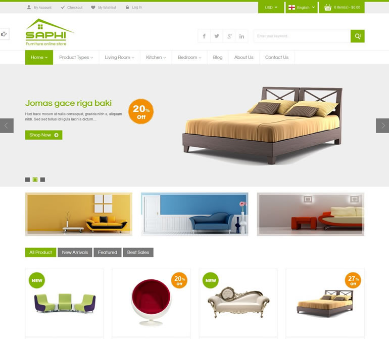 SM Saphi - Responsive Magento Theme