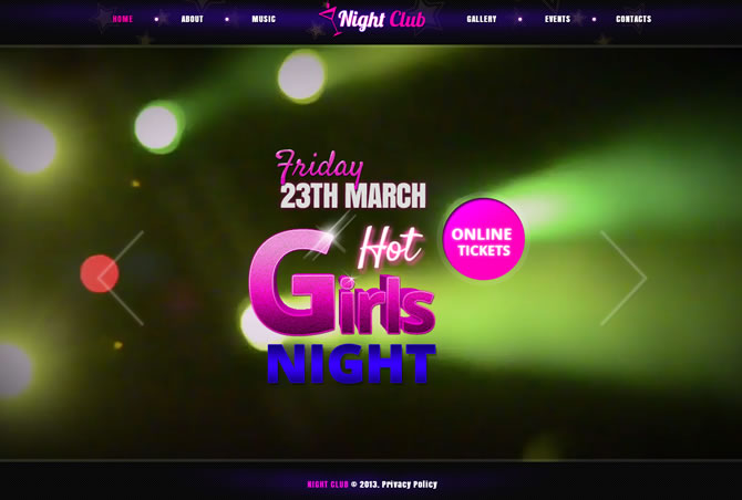 Night club - Fullscreen Video & Image Background