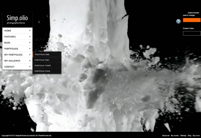 Simpolio - Fullscreen Portfolio & Blog WP Theme