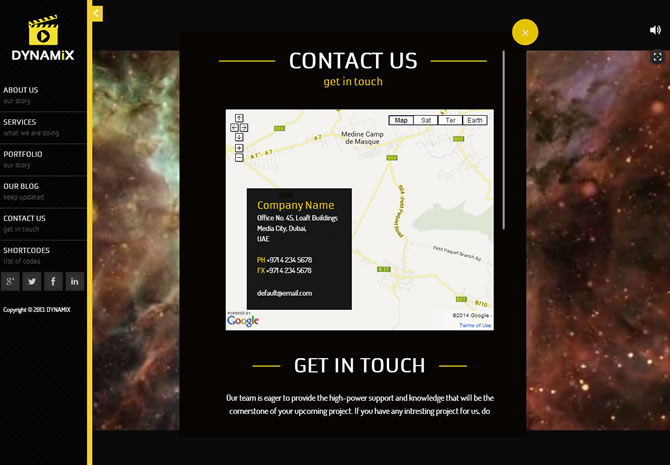 Dynamix Retina Full Screen Background WP Theme