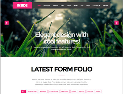 Inside - Creative Parallax and Scroll Theme