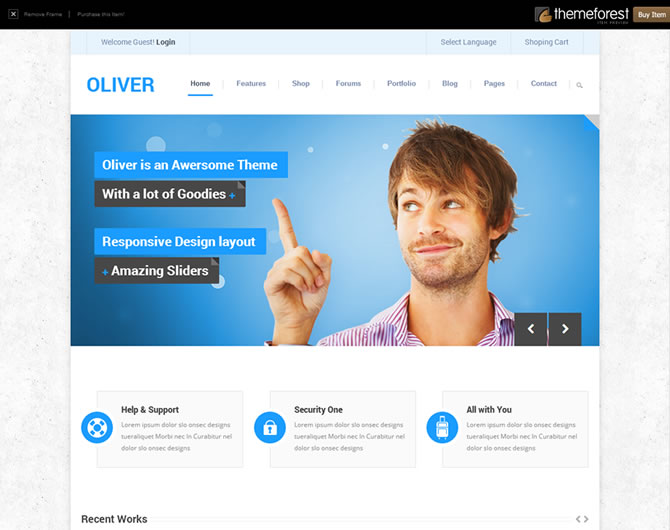 Oliver - Responsive Bootstrap3 HTML5 Template