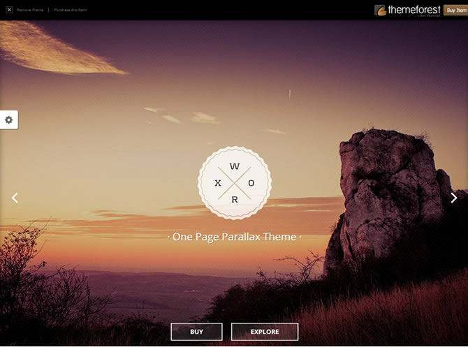 Worx - One Page Parallax Portfolio Template