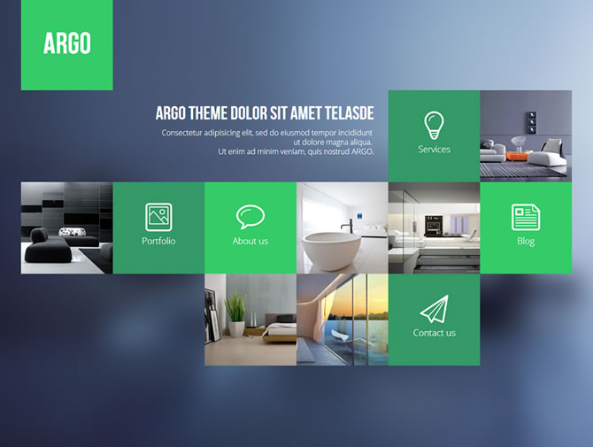 Argo - Modern OnePage Bootstrap Metro UI Template