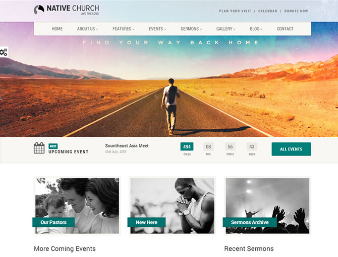 NativeChurch - Responsive HTML5 Template