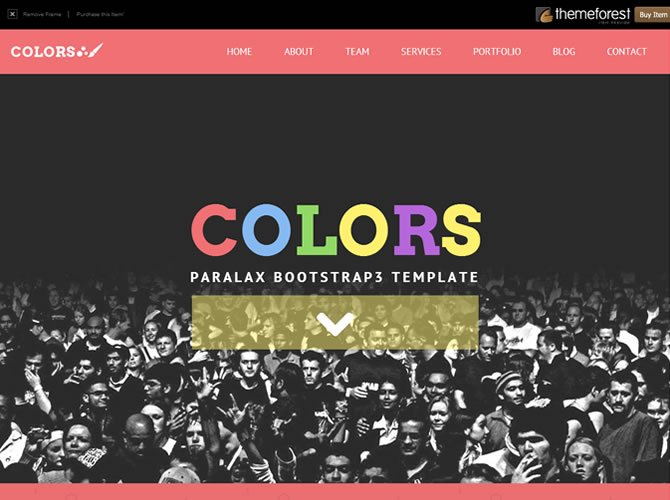 Colors - Paralax Bootstrap HTML5 Template