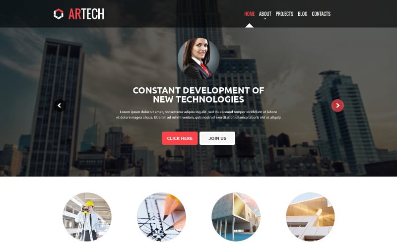 Construction company responsive website template 47767 original | best html5 bootstrap website templates | entheosweb Construction company responsive website template 47767 original