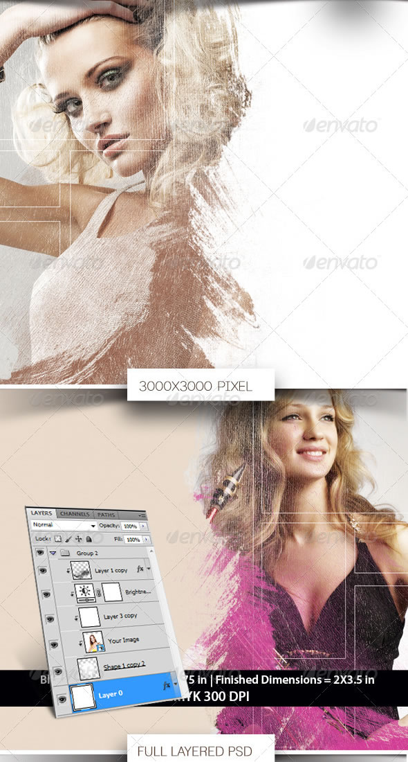 Photo Grunge Effect - Photo Template