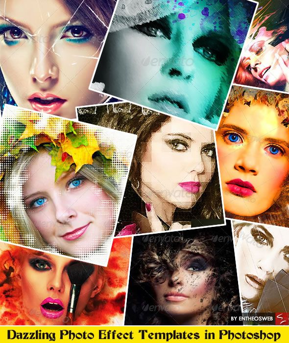 Dazzling Photo Effect Templates in Photoshop Dazzling photo effect templates in photoshop