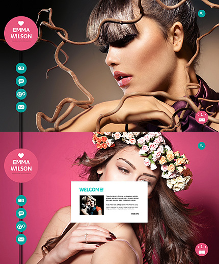 Template 48219   emma wilson website template