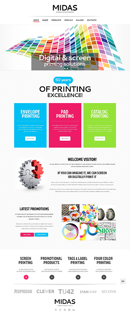 Template 47978   midas printing responsive website template