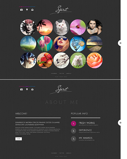 Template 48560   spirit portfolio website template