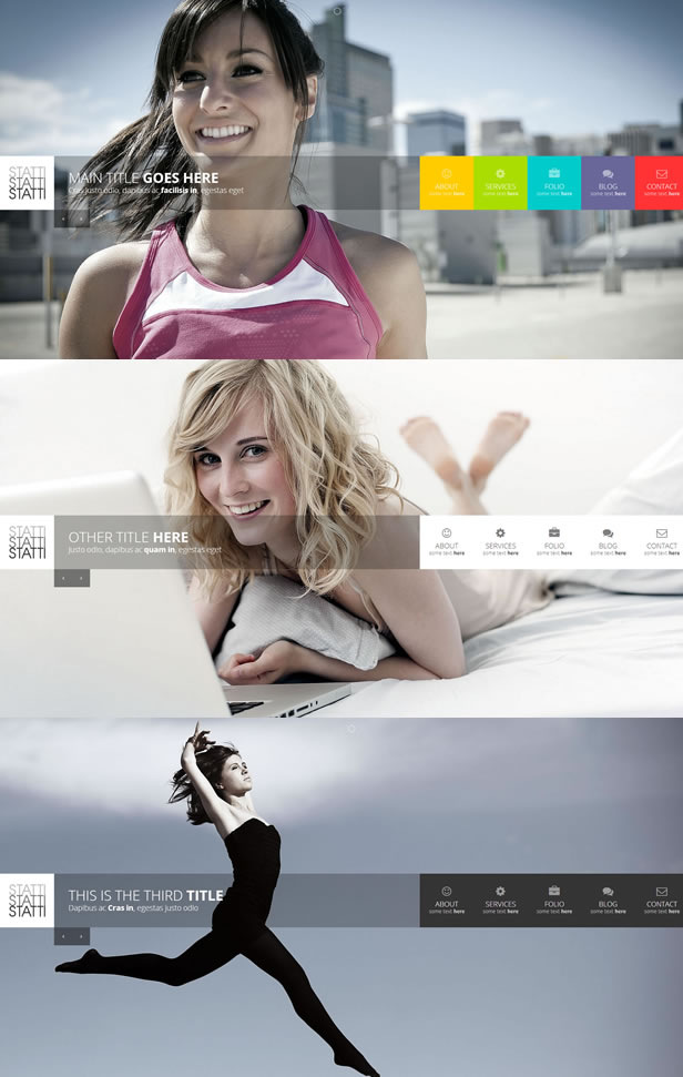 Statti - Responsive Bootstrap Animated Template