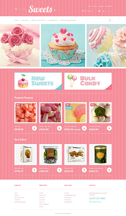 Sweets candy responsive prestashop theme 47888 prestashop sweets