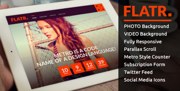 Flatr metro parallax video background