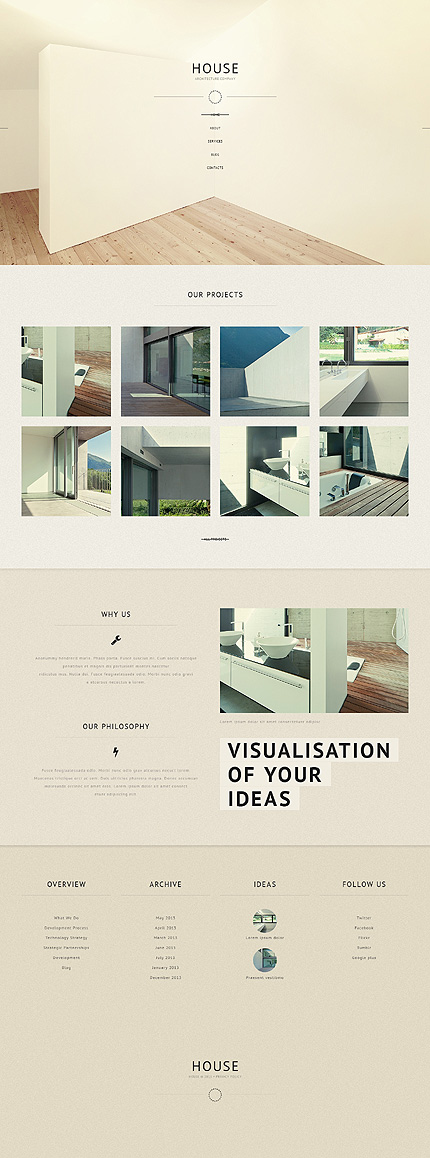 Template 46148 - House Architecture Responsive WordPress house-architecture wordpress