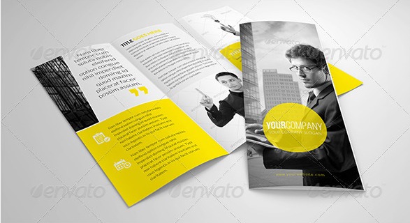 Modern multipurpose trifold brochure