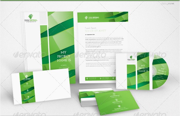 Corporate id idea spiral templates graphic river Copr id idea spiral