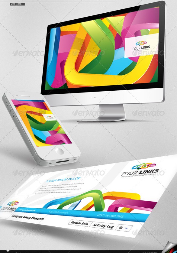 Corp identity four links