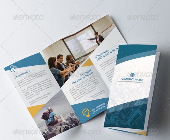 Corporate trifold brochure
