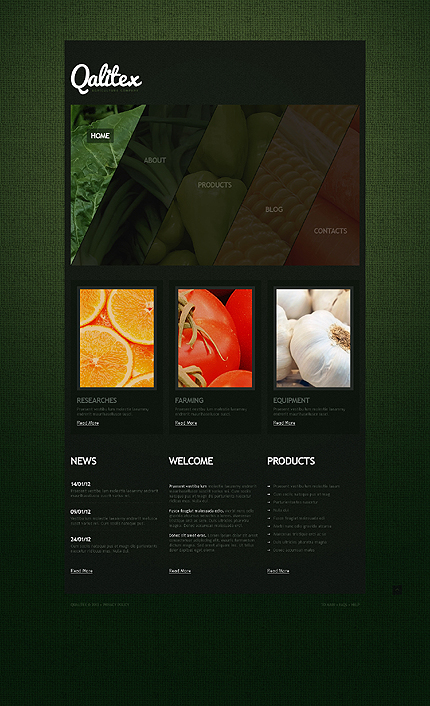 Template 41846   agriculture website template