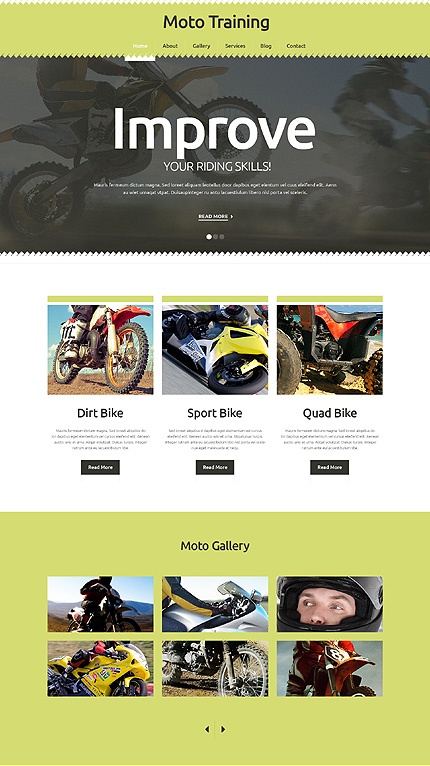 49153 motorbike training responsive website template