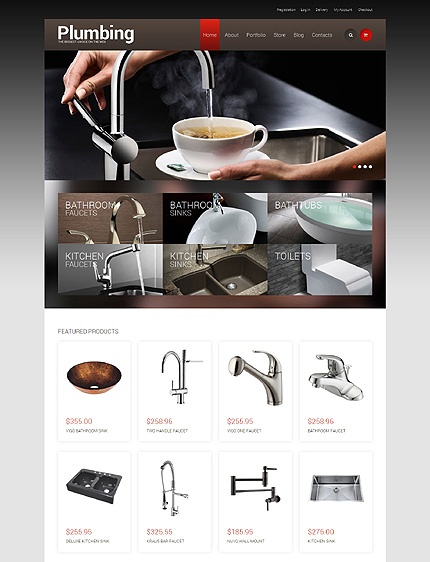 49243  plumbing store woocommerce theme