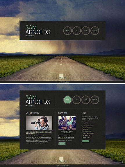 Template 49346   photography website template with portfolio